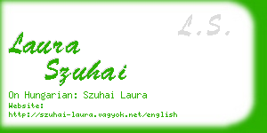 laura szuhai business card